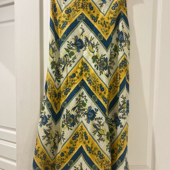 Floral Chevron Maxi Dress - Picture 1 of 4